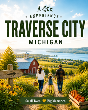 Traverse City Michigan - Agri-Tourism Art Print