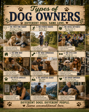 Types of Dog Owners Chart Art Print