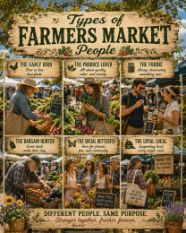 Types of Farmers Market Chart Art Print