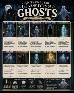 Types of Ghosts Chart Art Print