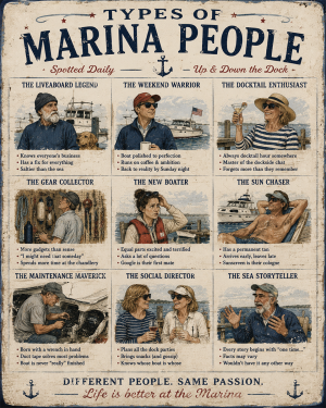 Types of Marina People - Coastal Nautical Nostalgia