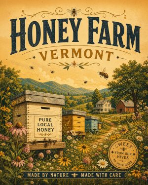 Vermont Honey Farm  - Agri-Tourism Art Print