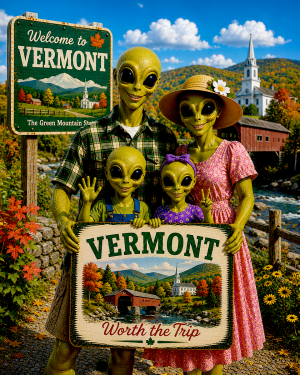 Vermont - Alien Family - Worth the Trip