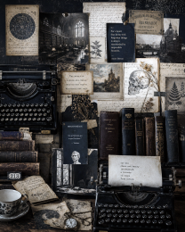 Vintage Style Acedemics Study Collage - Dark Academia Art Print