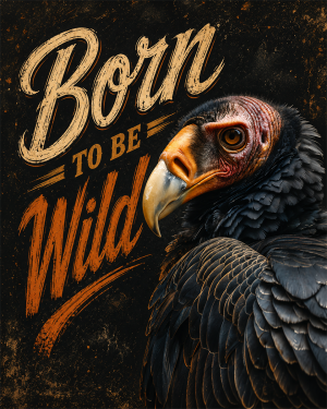 Vulture - Born to Be Wild - Wildlife Art Print