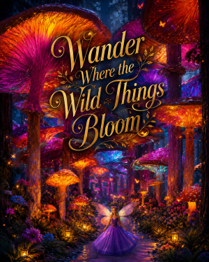 Wander Where the Wild Things Bloom - Fairy Wall Art