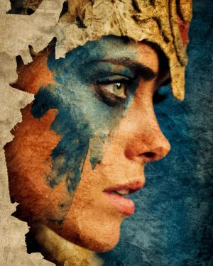 Warrior Profile - Freyja the Norse Goddess Art Print
