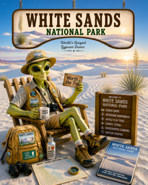 White Sands National Park Souvenir Art Print