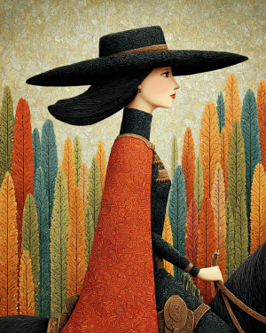 Wholesale Americana Cowgirl Belle Print - Retail Ready Matted Western Wall Art.png