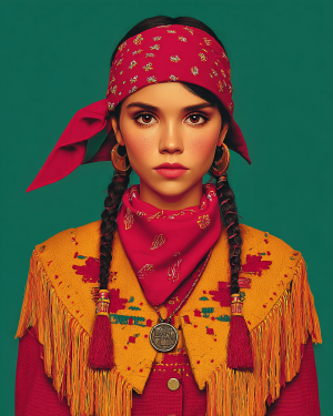 Wholesale Cowgirl Lucia Art Print - Retail Ready Matted Prints - Western Wall Art.png