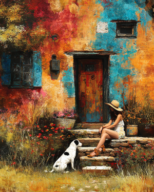 Wholesale Cowgirl Ruthwith Spot Art Print - Retail Ready Matted Prints Western Decor.png
