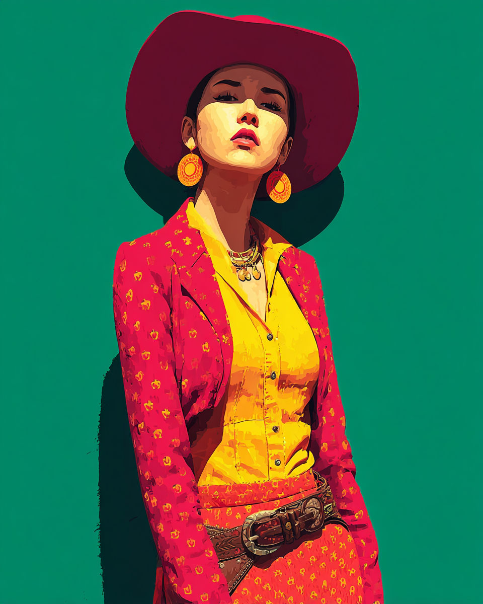 Wholesale Cowgirl with an Attitude Art Stock - Retail Ready Matted Prints Western Wall Art.png