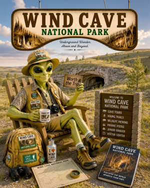 Wind Cave National Park Souvenir Art Print
