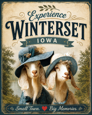 Winterset Iowa - Goat Sisters Agri-Tourism Art Print