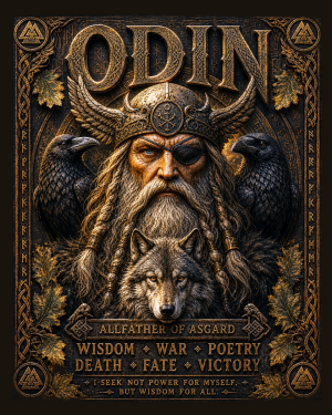Wisdom - Norse Mythology Art Print