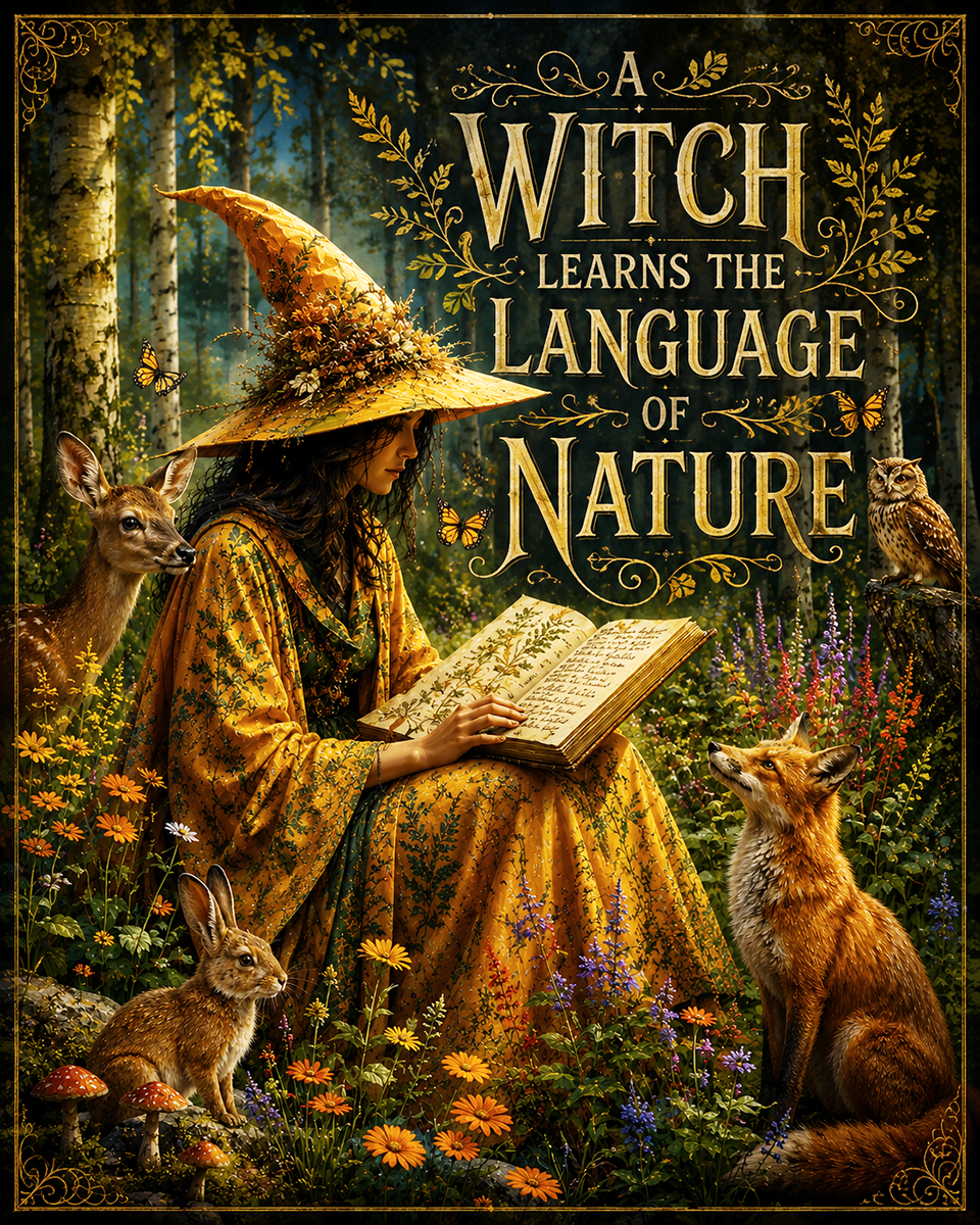 Witch Artwork - A Witch Learns the Language of Nature