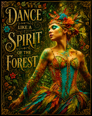 Witch Artwork - Dance Like a Spirit of the Forest