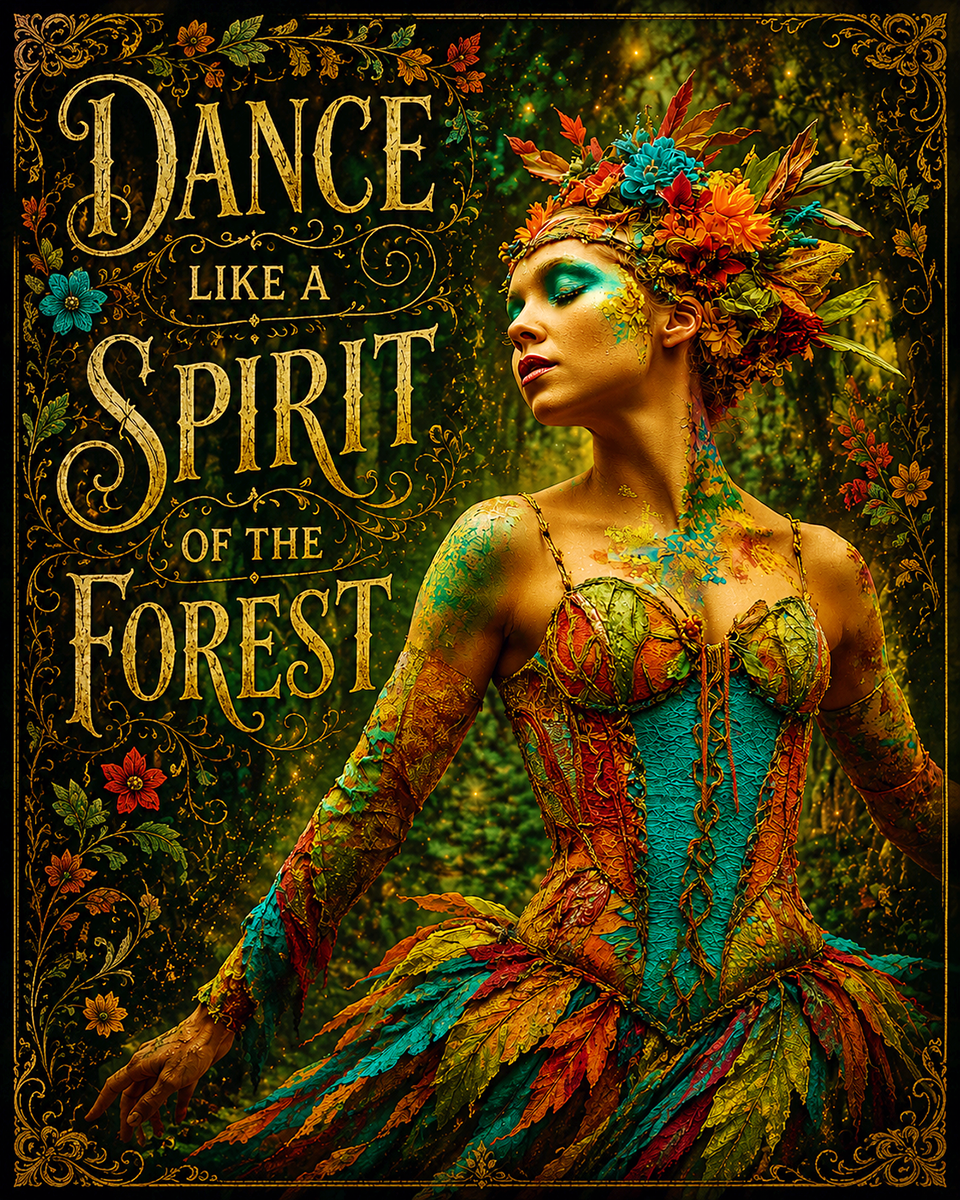 Witch Artwork - Dance Like a Spirit of the Forest