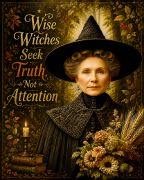 Witch Artwork - Witches Seek Truth, Not Attention