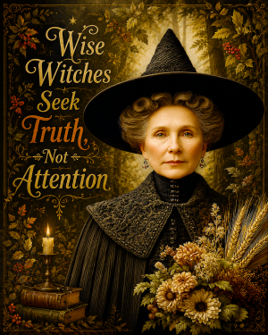 Witch Artwork - Witches Seek Truth, Not Attention