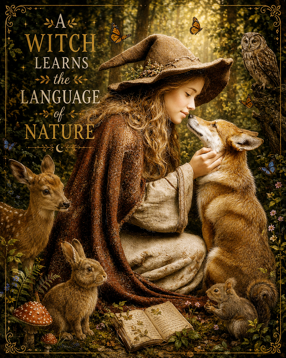 Witch Artwork - Witches Learn the Language of Nature