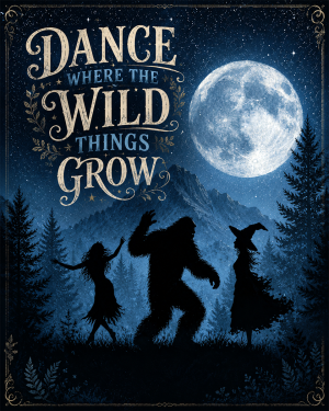Witch Wall Art - Dance Where the Wild Things Grow