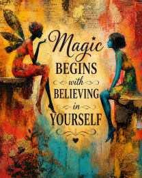 Witch Wall Art - Magic Begins with Believing in Yourself