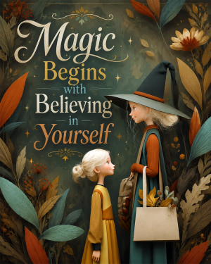 Witch Wall Art - Magic Begins with Believing in Yourself II