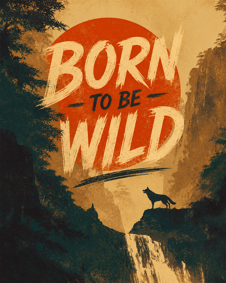 Wolf - Born to Be Wild - Wildlife Art Print