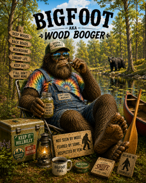 Wood Booger - Bigfoot Wall Art