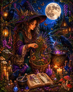 Working Witch - Wiccan and Pagan Artwork
