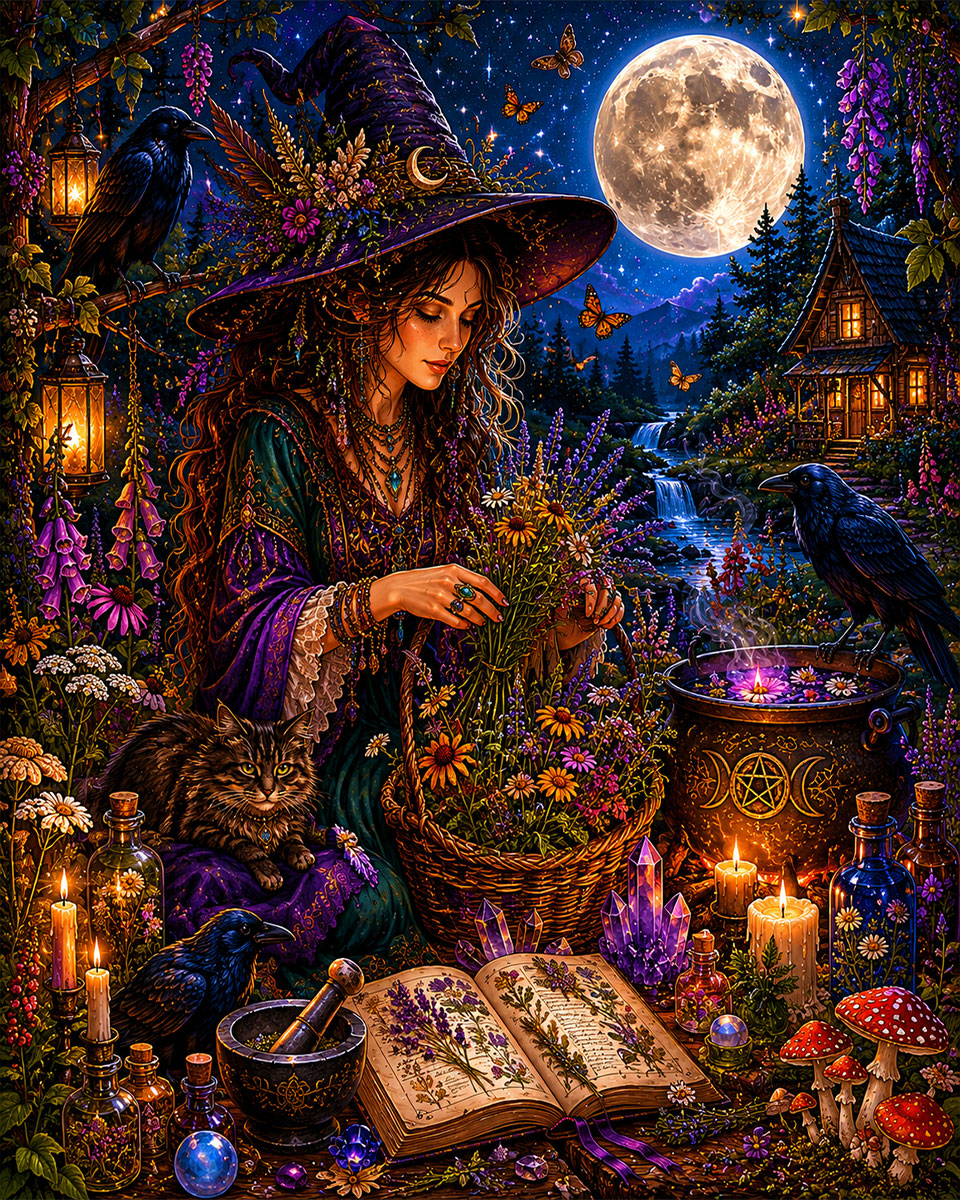Working Witch - Wiccan and Pagan Artwork