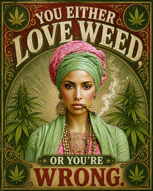 You Are Wrong #1 - Marijuana Poster