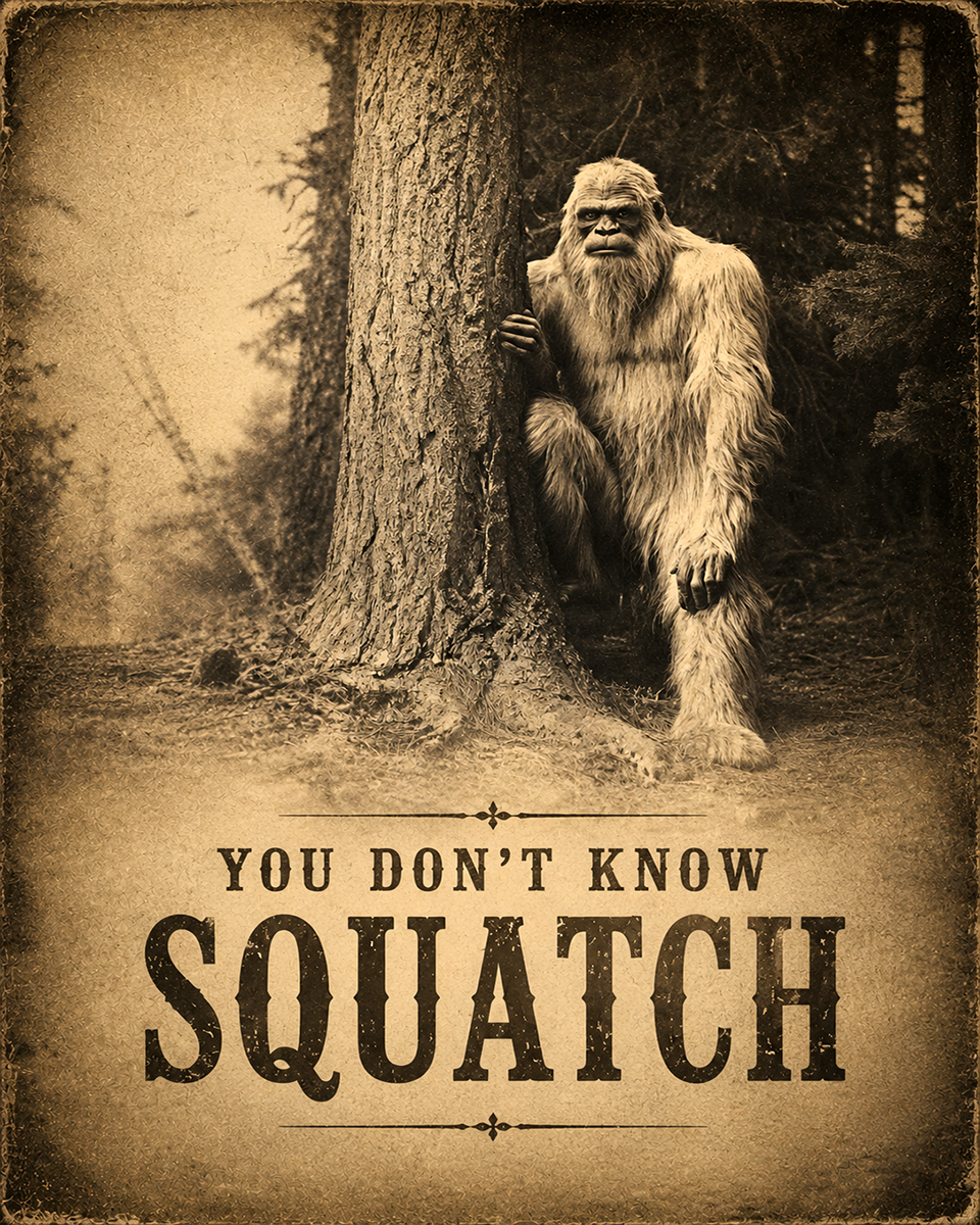 You Don't Know Squatch - Bigfoot Wall Art