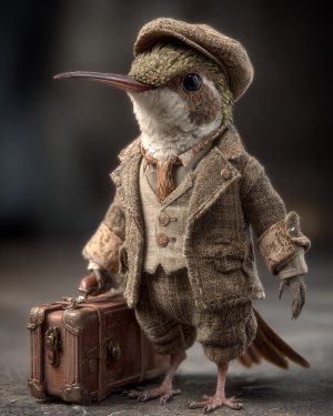 Young Jeremy - Humingbird Art Print