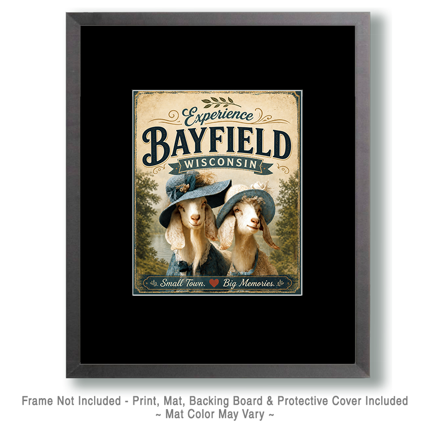Bayfield Wisconsin - Goat Sisters Agri-Tourism Art Print - Image 2