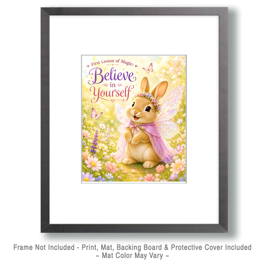 Bunny Rabbit Fairy - Believe in Yourself - Animal Fairies - Children's Fantasy Artwork - Image 2