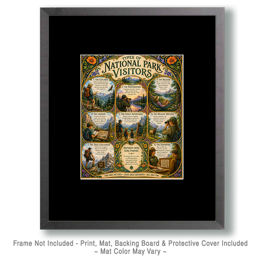 Chart - Types of National Park Visitors - Gift Shop Artwork - Image 2