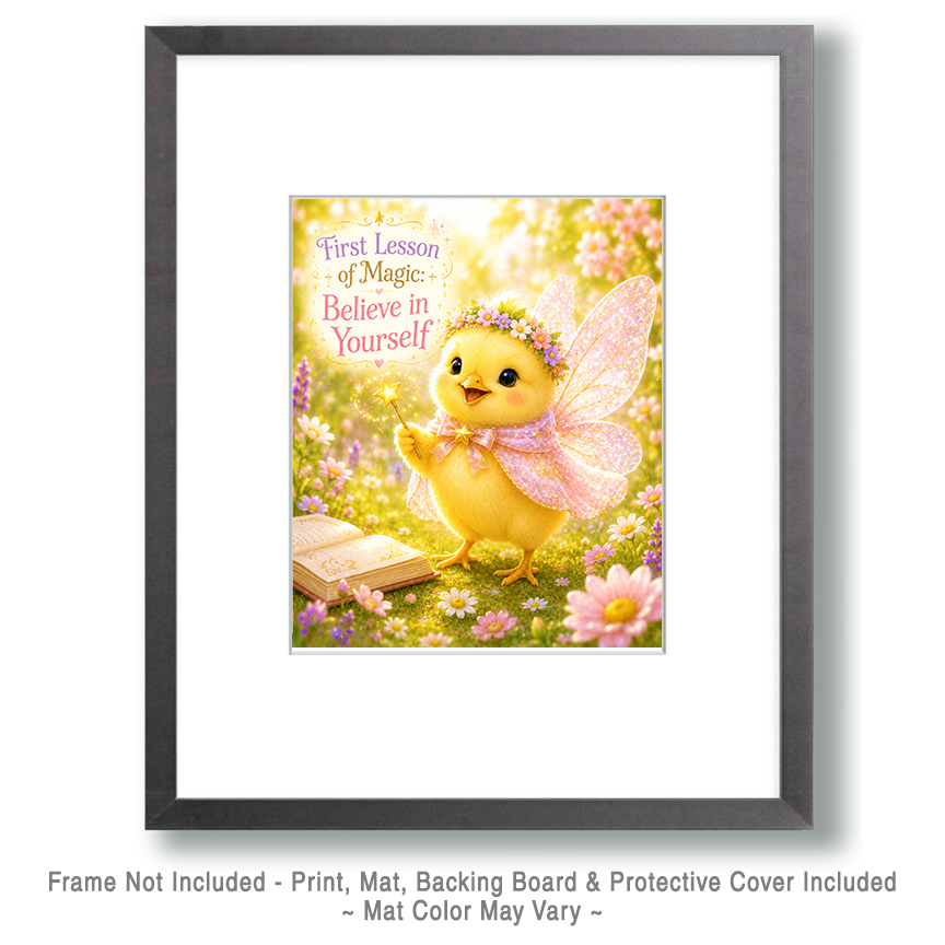 Chick Fairy - Believe in Yourself - Animal Fairies - Children's Fantasy Artwork - Image 2
