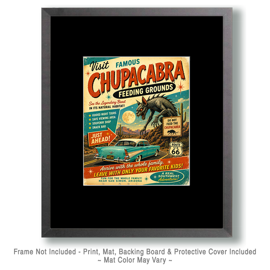 Chupacabra Feeding Grounds - Route 66 Parody Poster - Image 2