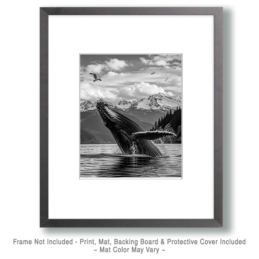 Classic Humpback - Coastal Whale Wall Art - Image 2