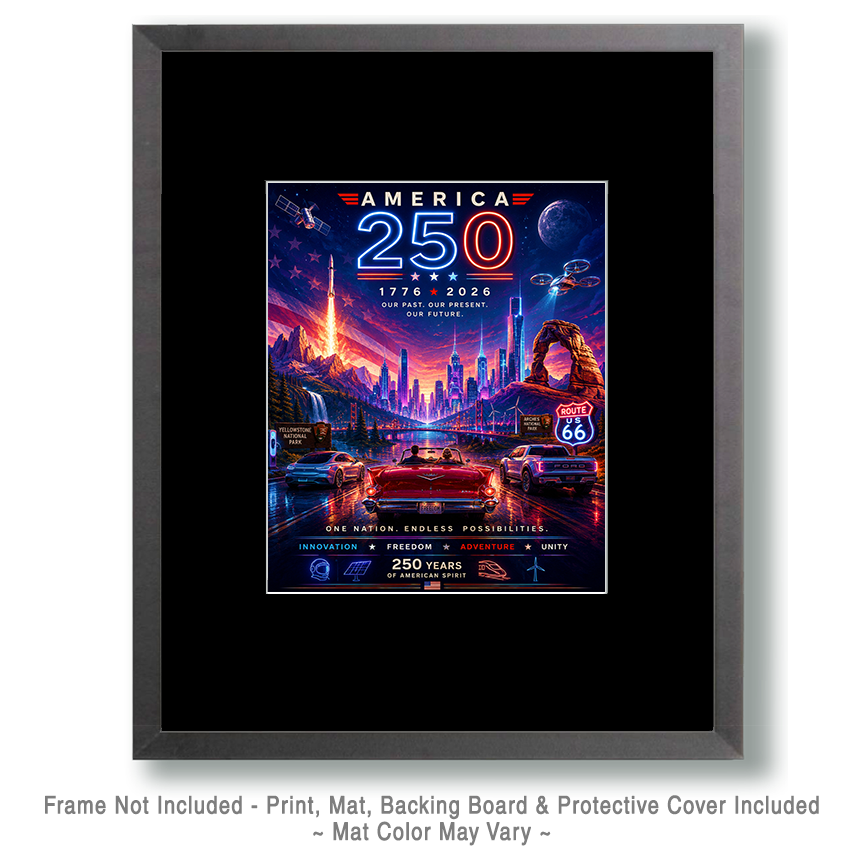 Contemporary Style America - USA 250th Anniversary Art Print - Image 2