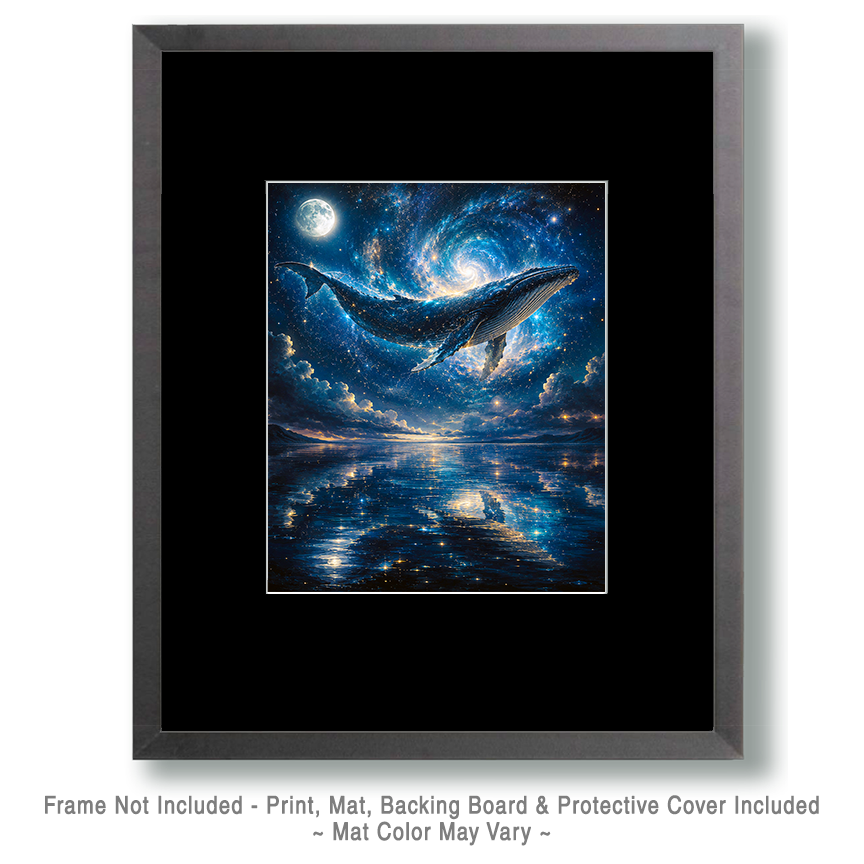 Cosmic Whale - Coastal Wall Art - Image 2