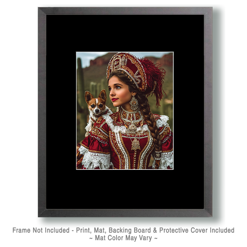 Cowgirl Lolita with Nellie Art Print - Wholesale Matted Prints Western Wall Decor.png - Image 2