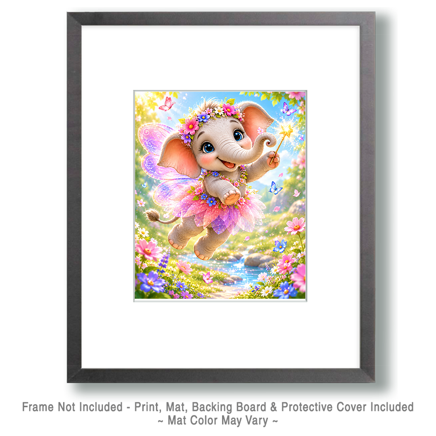 Elephant Fairy - Animal Fairies - Children's Fantasy Artwork - Image 2