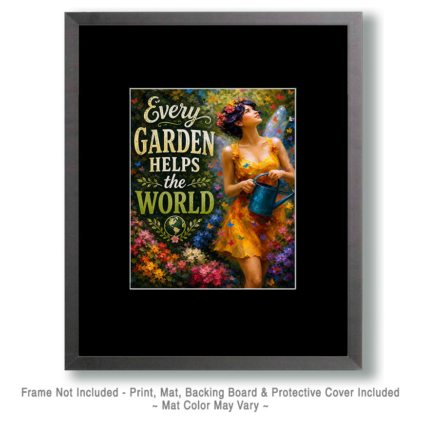 Environmental Wall Art - Every Garden Helps the World - Image 2