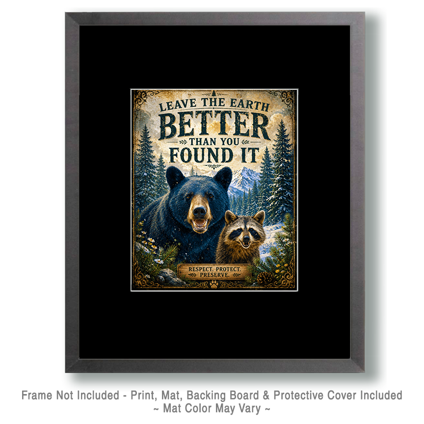 Environmental Art Print - Leave the Earth Better Than You Found It - Image 2