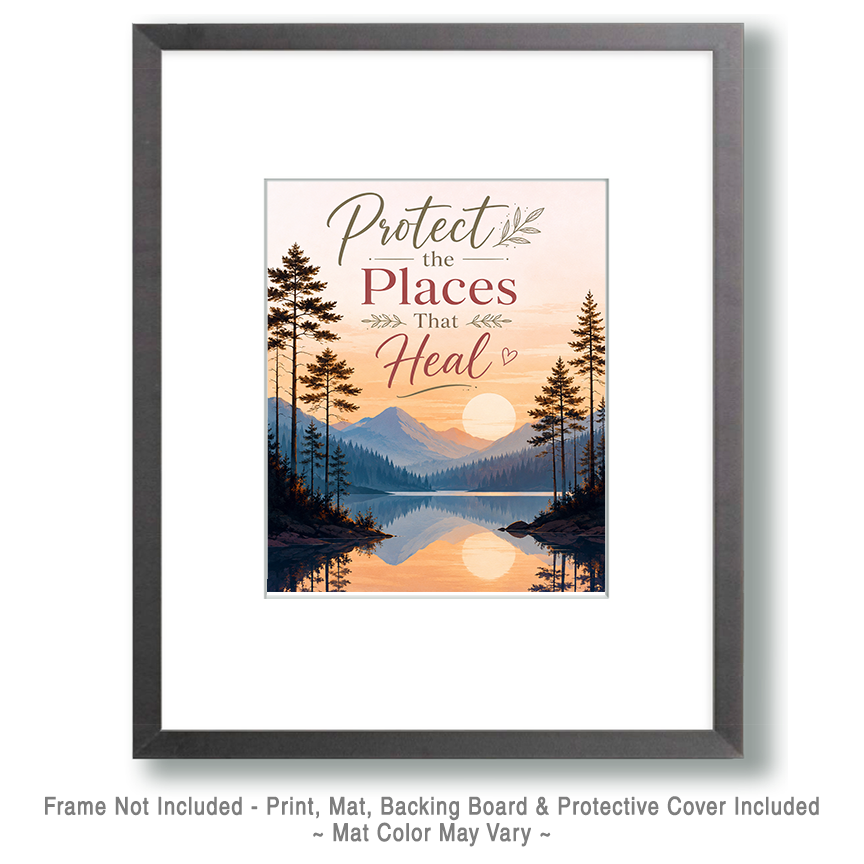 Environmental Art Print - Protect the Places That Heal - Image 2