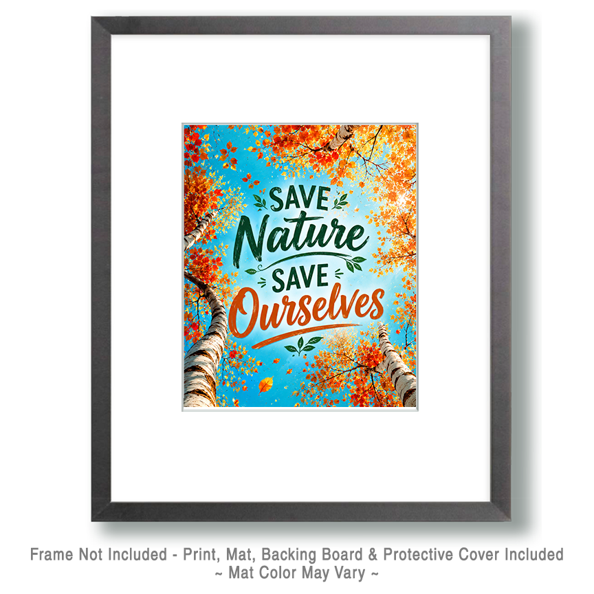 Environmental Art Print - Save Nature Save Ourselves - Image 2