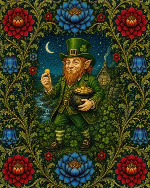 leprechaun - Art Nouveau Fantasy Artwork